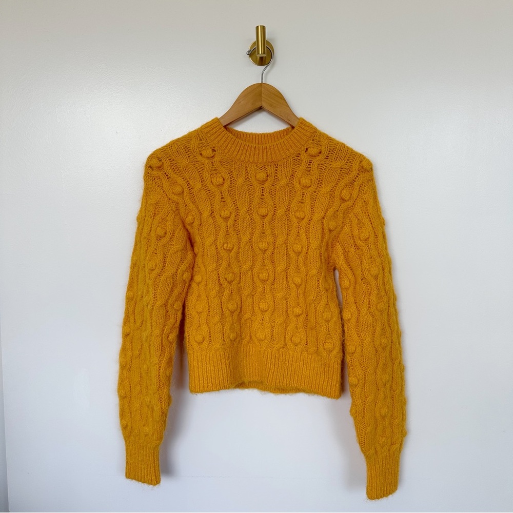 & Other Stories • Stockholm Atelier Yellow Cable Knit Sweater - Picture 3 of 10